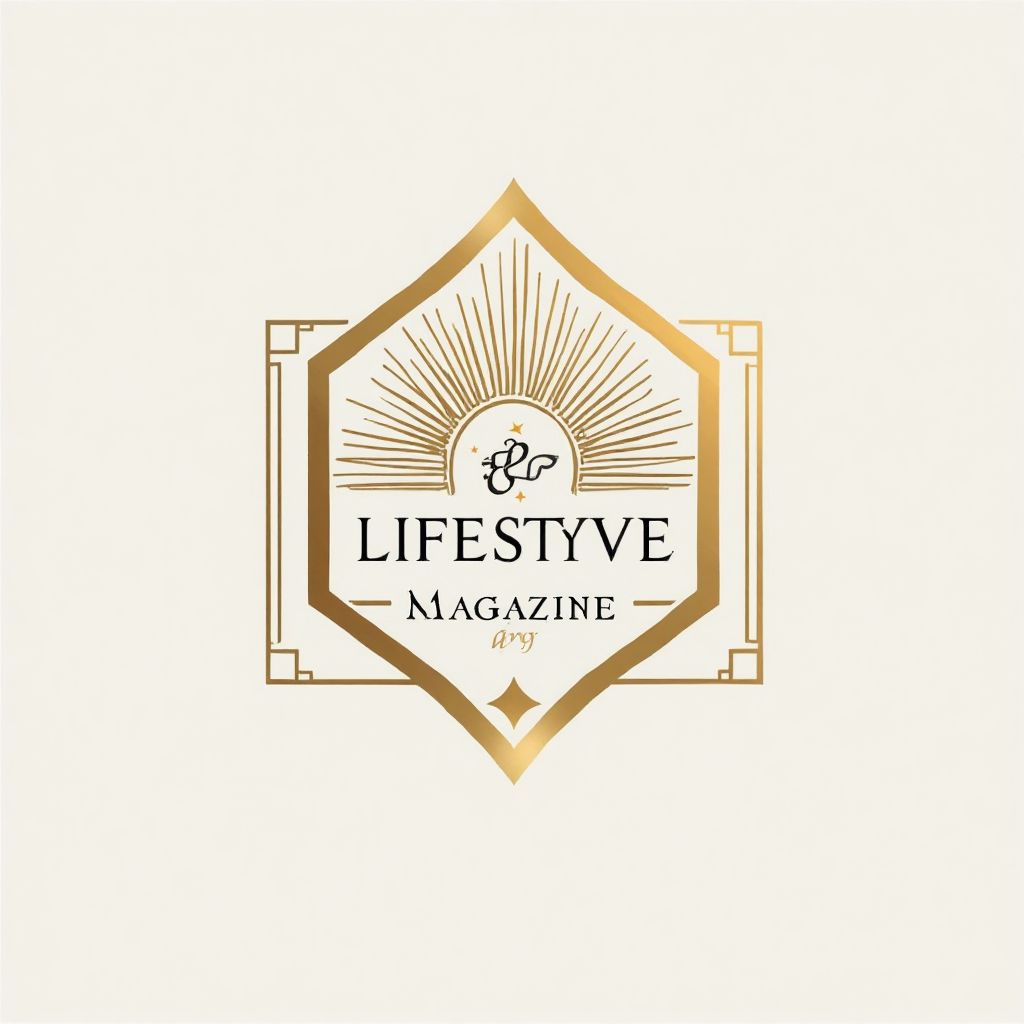 Luxury lifestyle magazine logo